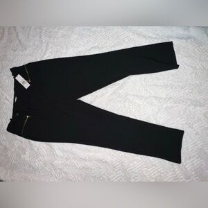 Calvin Klein Black Trousers with Gold Zipper